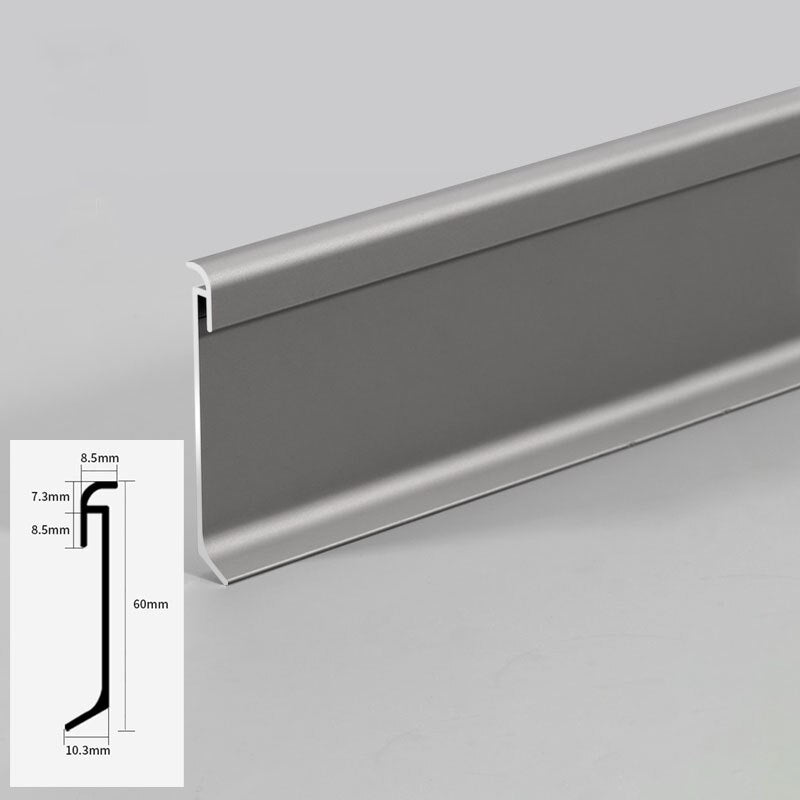 0.5/1M H60 Metal Skirting Board LT61