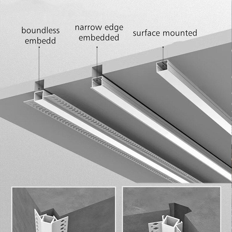 Recessed LED Aluminum Linear Trough LT60