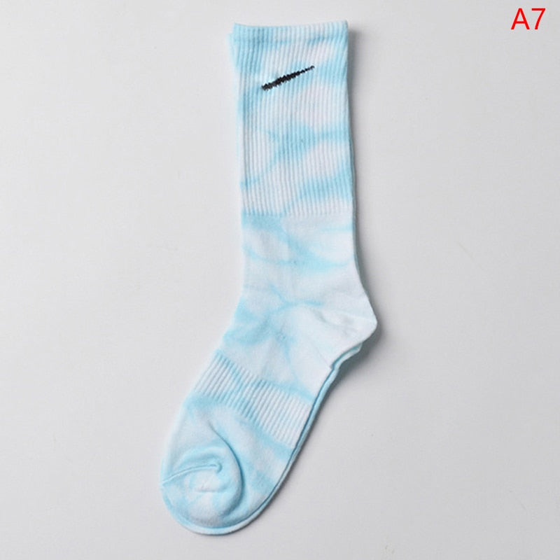100% Cotton Tie-dye Long Tube Socks SC3 YEECHOP