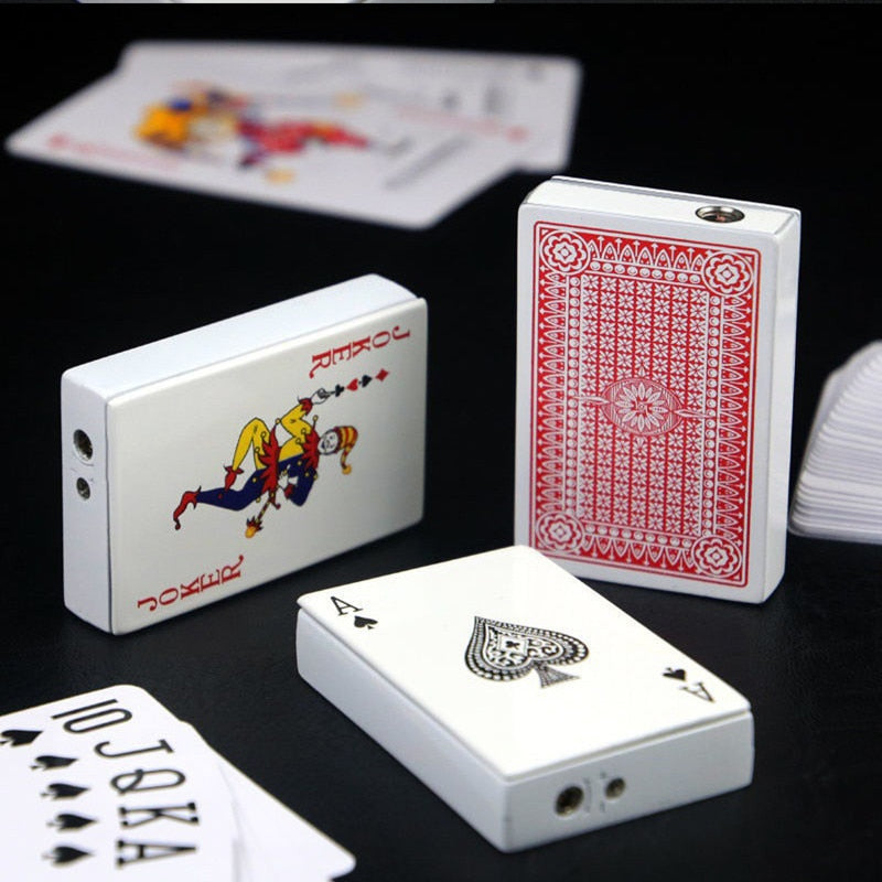 Metal Playing Cards Jet Lighter SR40 YEECHOP