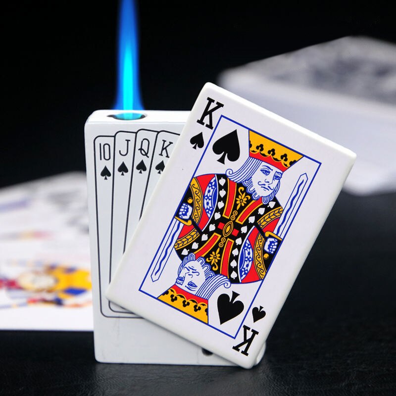 Metal Playing Cards Jet Lighter SR40 YEECHOP