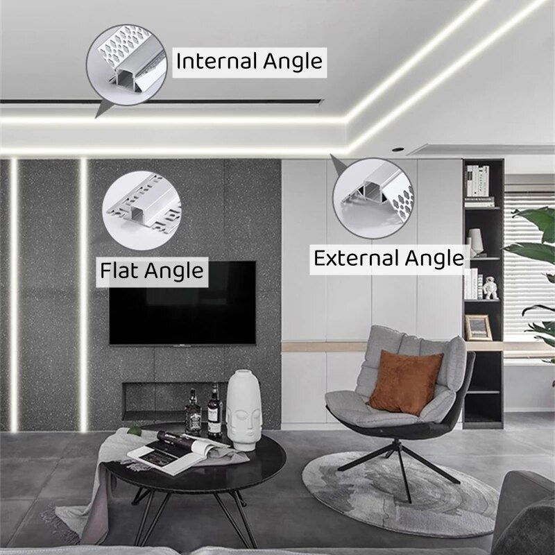 Led Ceiling Trough Recessed LED Aluminum Linear Trough LT60