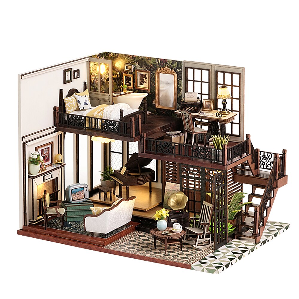 Wooden Miniature Dollhouse 3D4 YEECHOP