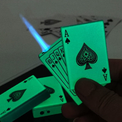 Metal Playing Cards Jet Lighter SR40 YEECHOP