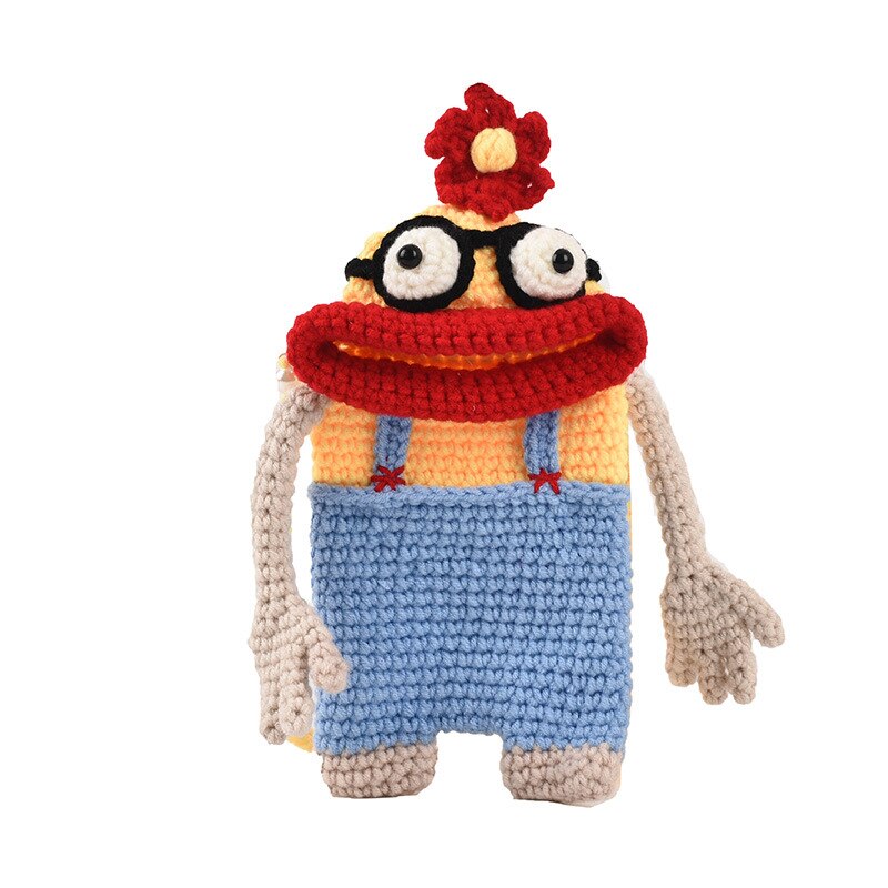 Hand-knitted Sausage Mouth Frog Girl Shoulder Messenger Bag PM22