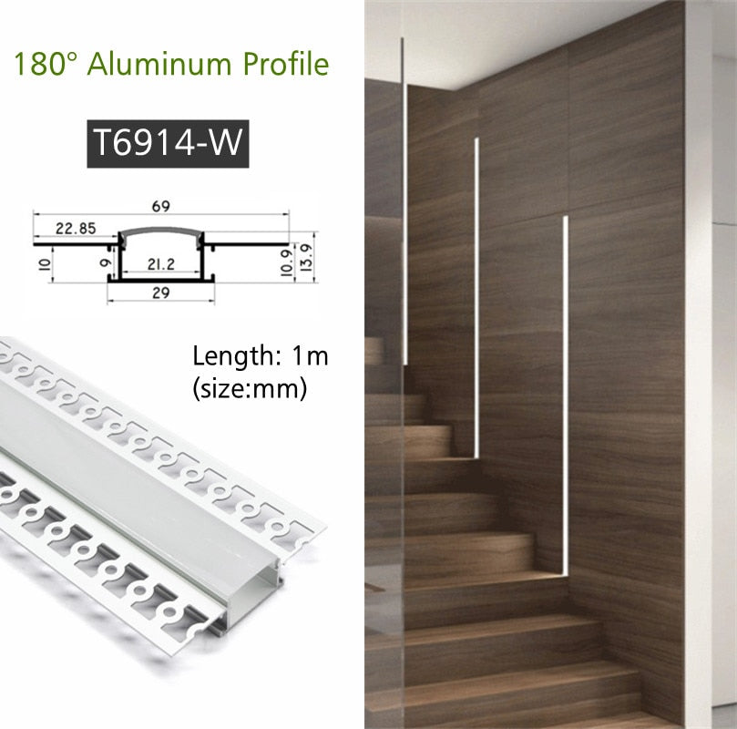 Recessed LED Aluminum Linear Trough LT60