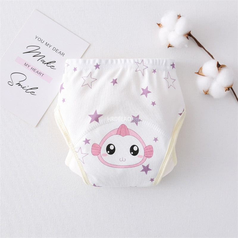 Cartoon Gauze Training Pants Diaper BB16 YEECHOP