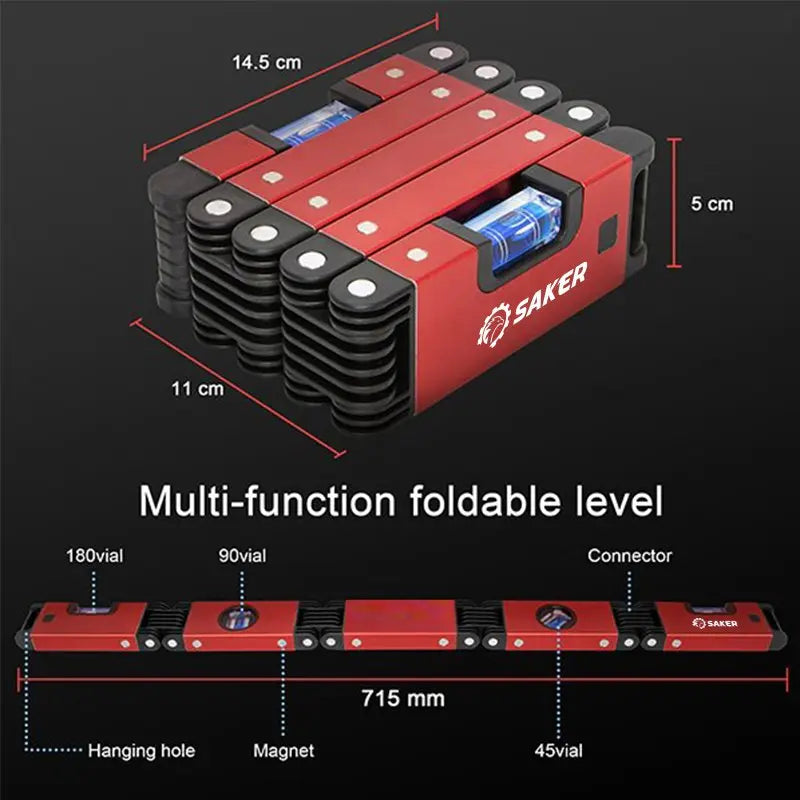 SAKER Multi-Function Foldable Level Meter TL2 YEECHOP