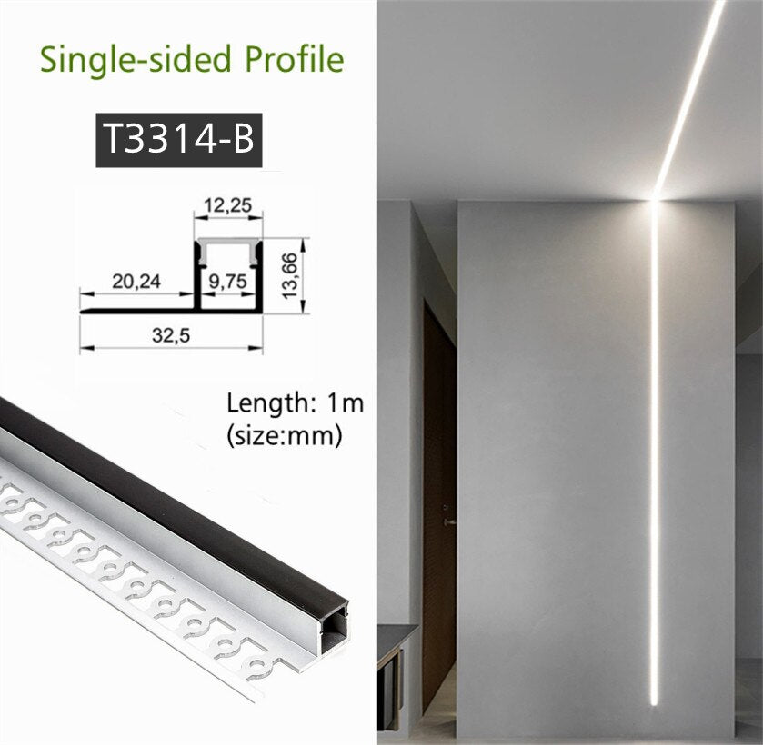 Recessed LED Aluminum Linear Trough LT60