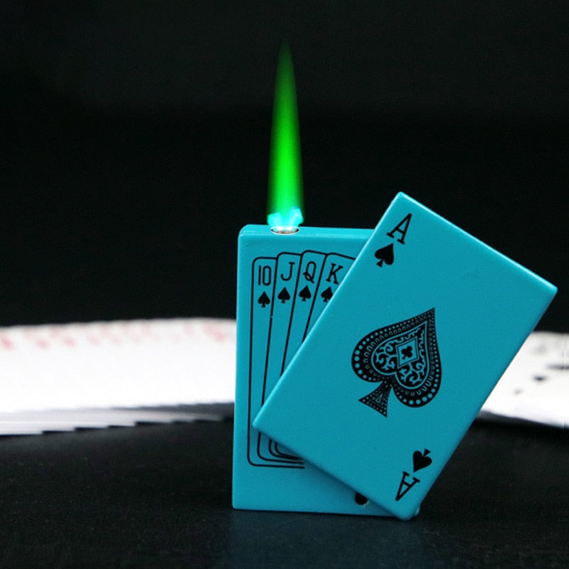 Metal Playing Cards Jet Lighter SR40 YEECHOP