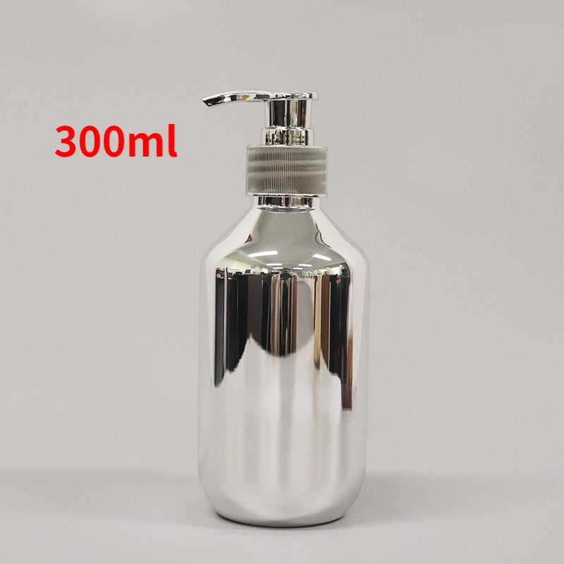 Refillable Silver Plated Soap Sanitizer Bottle HM63 YEECHOP