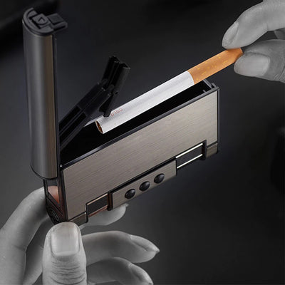 Automatic Push Tobacco Lighter Cigarette Box SR73 YEECHOP