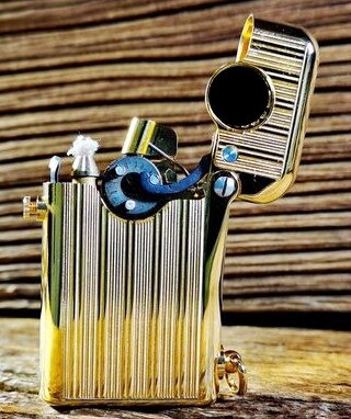 Brass Single Hook Automatic Bounce Ejection  Kerosene Lighter SR54 YEECHOP