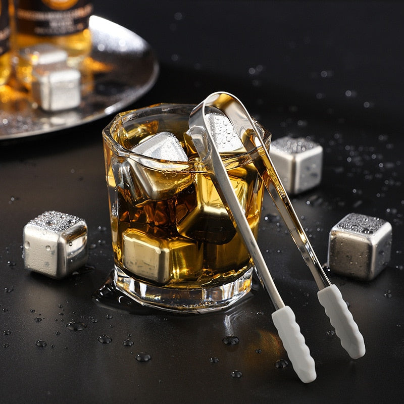 4/6/8 Pcs Stainless Steel Ice Cubes Set KT71 YEECHOP