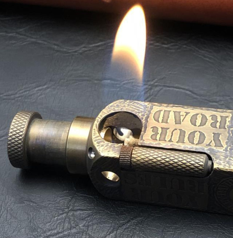 Handmade Pure Copper Carving Kerosene Lighter SR88