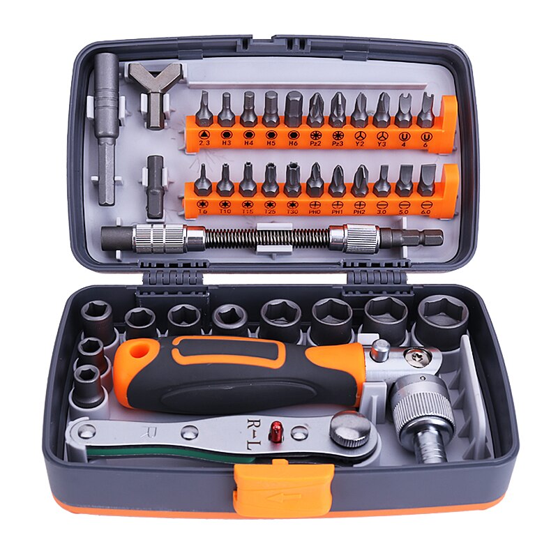 38-In-1 Labor-Saving Ratchet Screwdriver Set MC14 YEECHOP