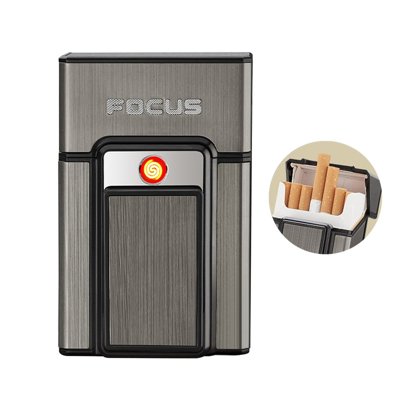 USB Rechargeable Lighter Cigarette Case SR27 YEECHOP