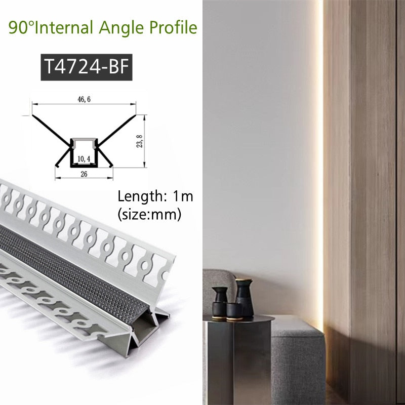 Recessed LED Aluminum Linear Trough LT60