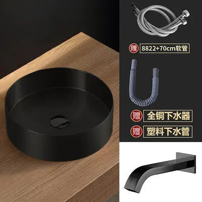 Stainless Round Platform + Sensor Faucet BT9 YEECHOP