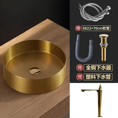 Stainless Round Platform + Sensor Faucet BT9 YEECHOP