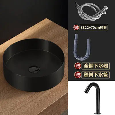 Stainless Round Platform + Sensor Faucet BT9 YEECHOP