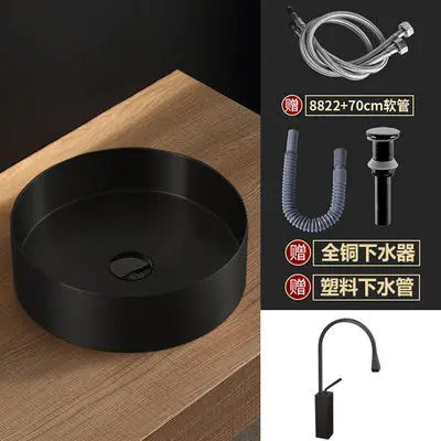 Stainless Round Platform + Sensor Faucet BT9 YEECHOP