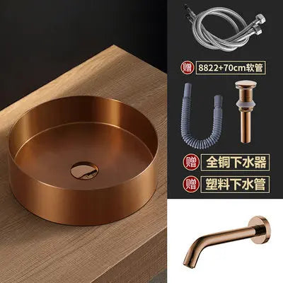 Stainless Round Platform + Sensor Faucet BT9 YEECHOP