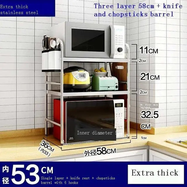 Stainless Steel Extendable Microwave Shelf KT23 YEECHOP