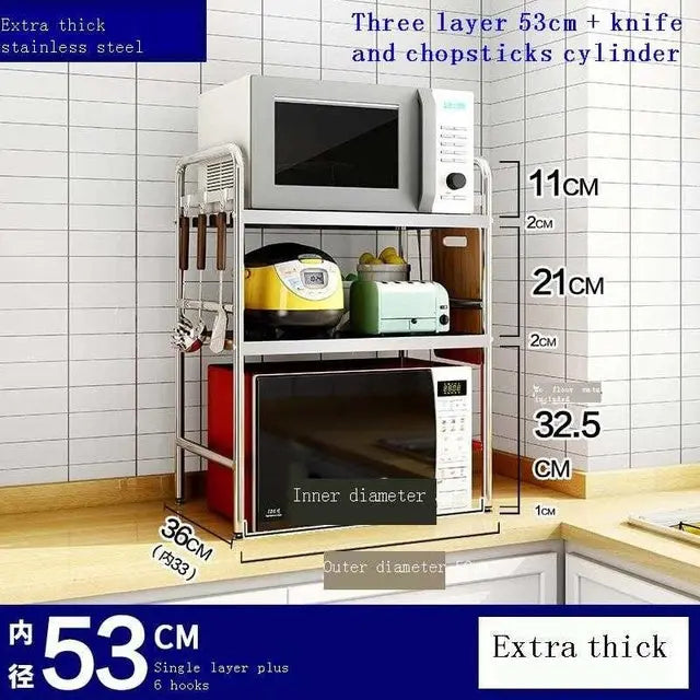 Stainless Steel Extendable Microwave Shelf KT23 YEECHOP