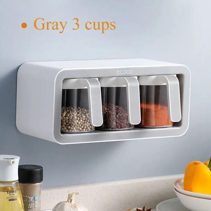 Wall Mount Spice Rack storage box HM14 YEECHOP