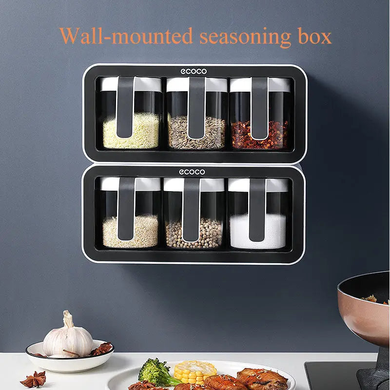 Wall Mount Spice Rack storage box HM14 YEECHOP