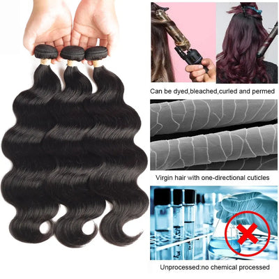 Wave Human Hair Bundles WG3 YEECHOP