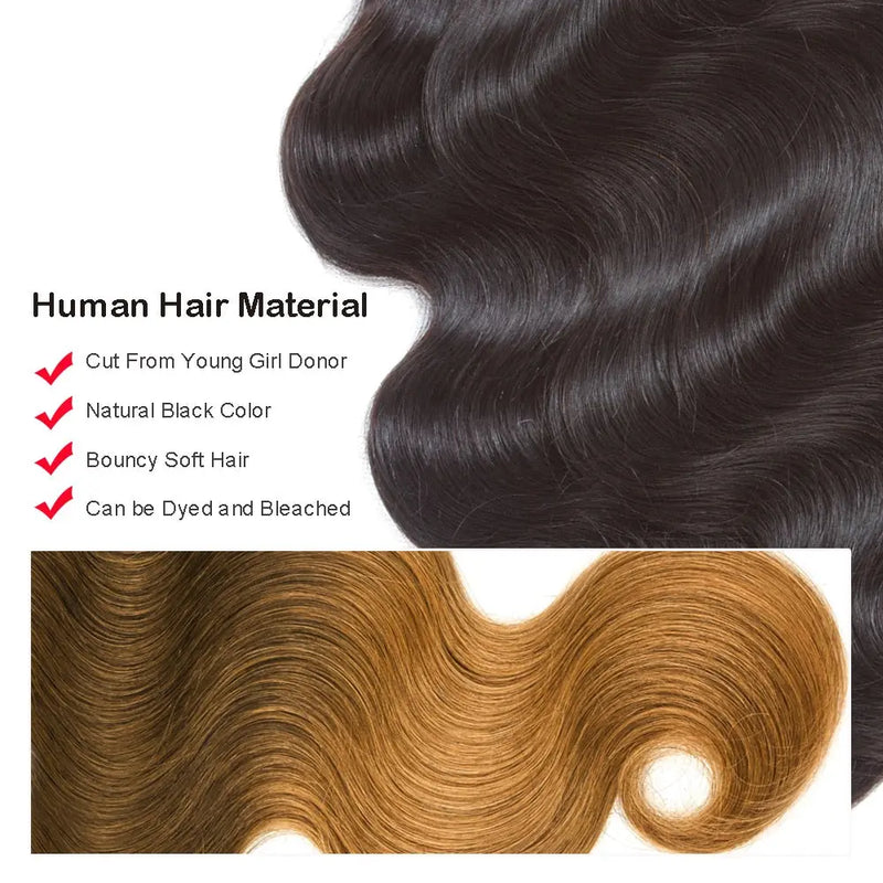 Wave Human Hair Bundles WG3 YEECHOP