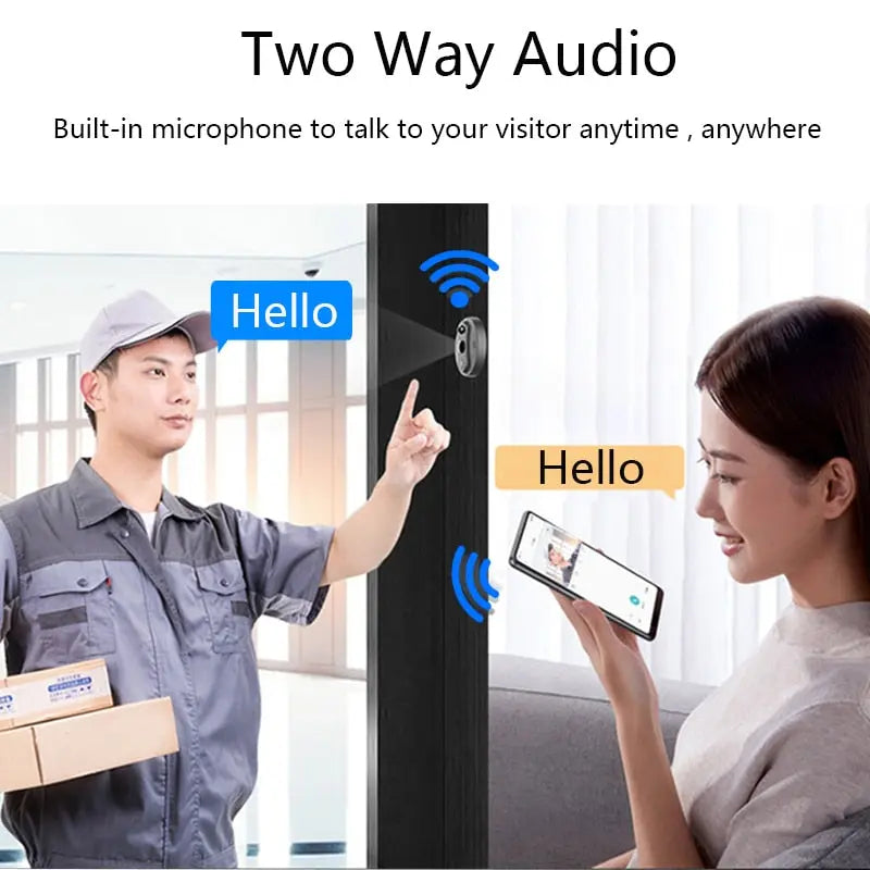 WiFi Video Camera Doorbell Viewer with LCD Monitor 3C4 YEECHOP